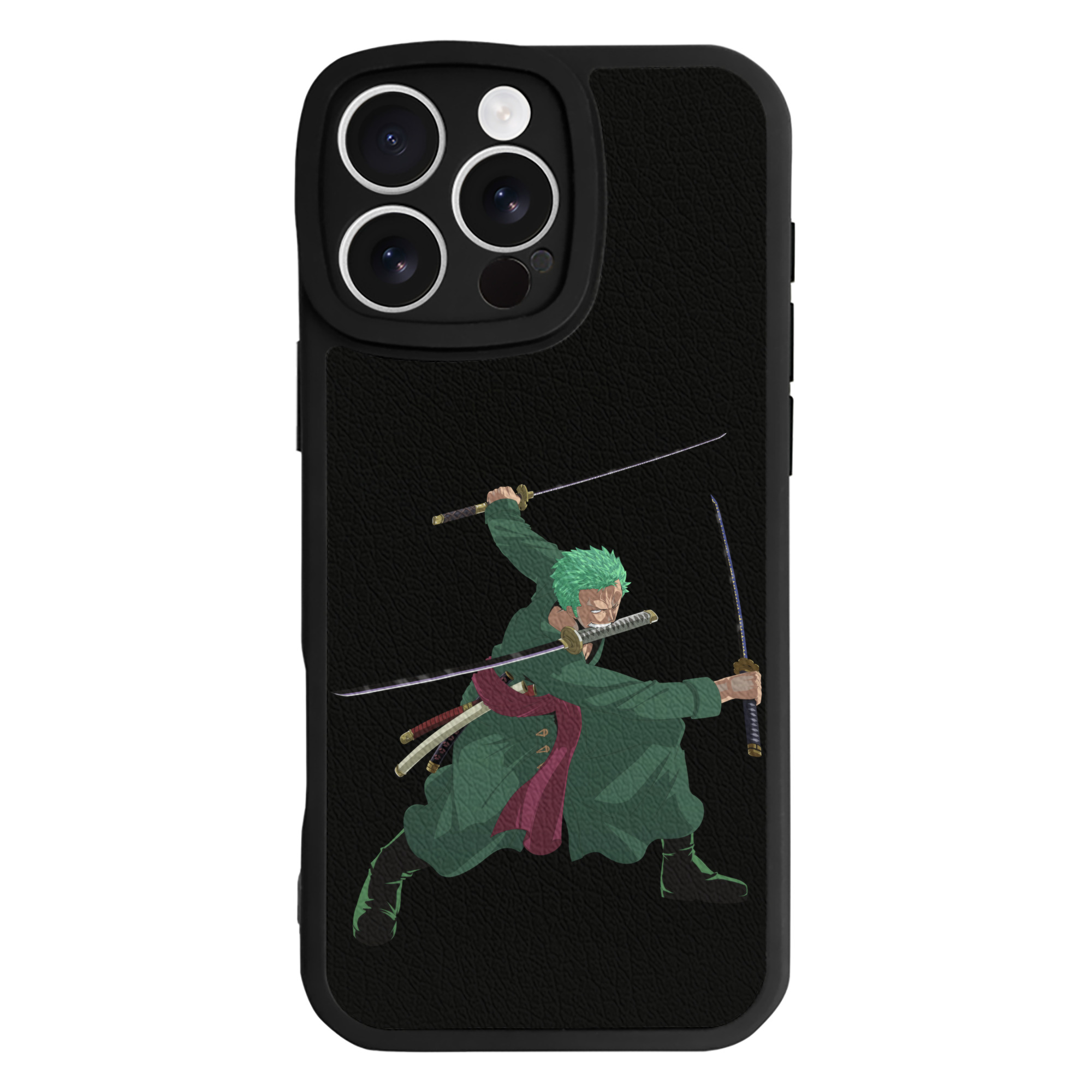ワンピース ロロノア・ゾロ ONE PIECE Roronoa Zoro 【iPhone 16シリーズ対応】シリコンスマホケース（レザー調） 材質：シリコン